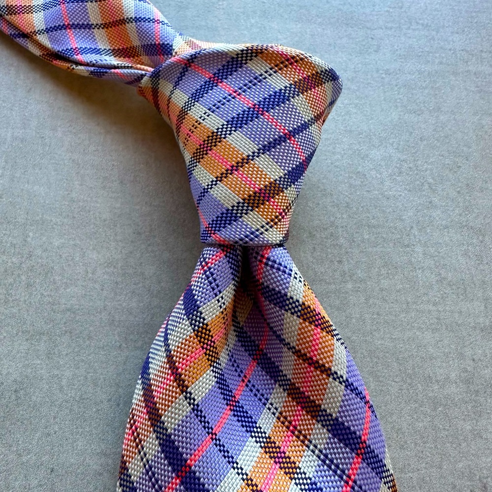 DRAKES for Paul Stuart Multi-Colored Silk Tie